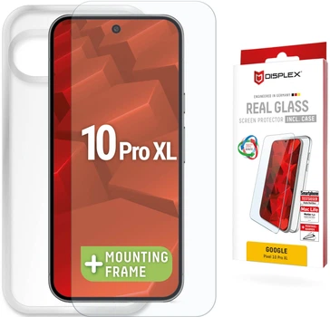 Захисне скло Displex Real Glass + Case для смартфона Google Pixel 10 Pro XL (4028778126582)
