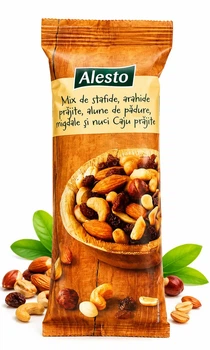 Суміш Горіхів та сухофруктів Alesto Nuts&Fruits Mix Алесто Мікс Родзинки Арахіс Мигдаль Фундук Кеш'ю Пакет 100г