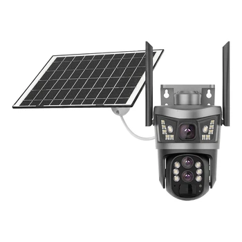 IP PTZ-видеокамера автономная с 4G и солнечной панелью 3Mp+3Mp Light Vision VLC-9530IG10Z/2C3S (Solar) f=4mm, на аккумуляторных батареях (75-00359)