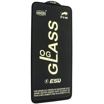 Защитное стекло для Tecno Spark 30C, черное