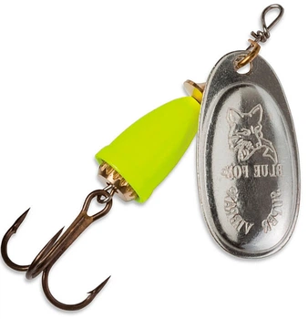 Блесна Blue Fox Vibrax Fluorescen BFF 5 13 g Rifel Green/Silver (1102-BFF5 SFY)