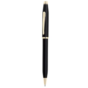 Ручка шариковая Cross CENTURY II Matte Black GT BP Черный Золотистый Cr25020wg