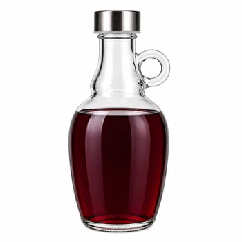 Пляшка скляна для вина, наливок, квасу, сидру Kamille 500 мл із корком КМ-9207