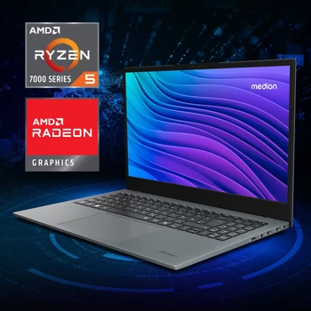 Ноутбук MEDION Avantum 15 E1 - MD 62716 (Ryzen 5-7430U / 32GB RAM / 1TB SSD / AMD Radeon Graphics / 1920×1080 15,6 / Win11H)