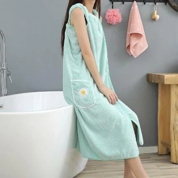 Женский домашний халат-платье Soft Hooded House Dress (размер 85*65) пляжное полотенце