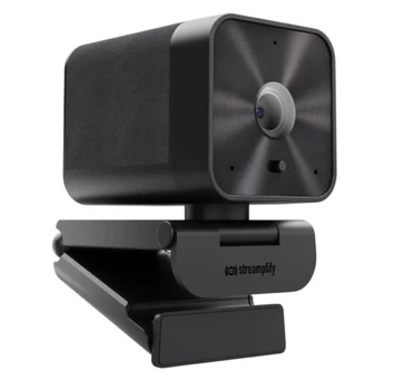 Веб-камера Streamplify CAM G-QHD-4M30, Black, 2560x1440 / 30 fps, 1/3' CMOS, стереомікрофон, автофокус, кут огляду 80°, зсувна кришка, автоматична корекція освітлення, USB 1.5 м (SPCW-CGQH421.11)