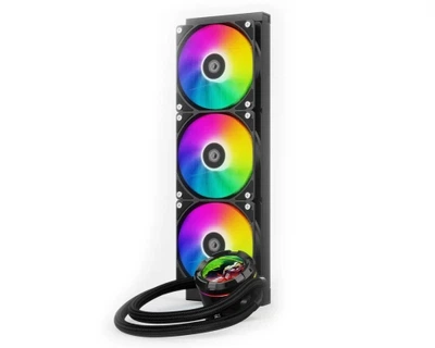 Система рідинного охолодження ID-Cooling Space LCD SL360 XE, 3х120мм ARGB fans, 4pin PWM, Intel LGA2066/2011/1851/1700/1200/115x; AMD AM5/AM4, до 350Вт TDP, LCD-дисплей 2,1'