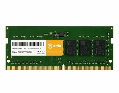 Пам'ять SO-DIMM, DDR5, 16Gb, 4800 MHz, Atria, 1.1V, CL40 (UAT54800CL46SK1/16)