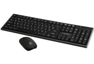Комплект (клавіатура, миша) Vinga KBSW-120 Black