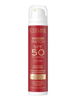 Спрей для макіяжу EVELINE WONDER MATCH з SPF 50 ультралегкий захисний 75 мл 0427