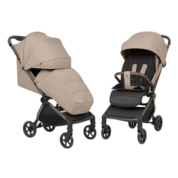 Детская прогулочная коляска CARRELLO Atom M (CRL-5527 Snow Beige) складная