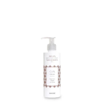 Моделирующий крем Biacrē Argan and Macadamia Curl Cream для уменьшения пушистости и формирования локонов вьющихся волос 200 мл