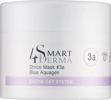 Увлажняющая финиш-маска #3A Smart4Derma Enzym-Oxy System Strice Mask #3a Blue Aquagen для восстановления гидробаланса кожи лица 56 г