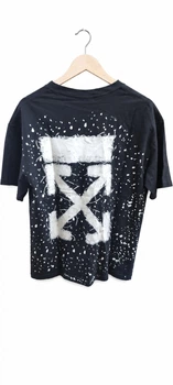 Футболка Off-White с ефектом бризг фарби XL