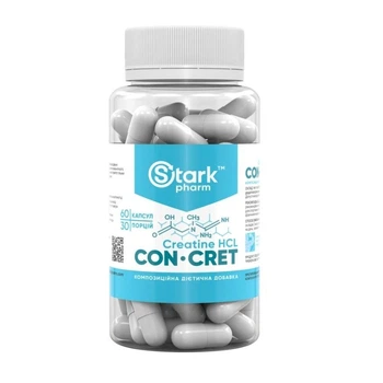 Креатин гидрохлорид в капсулах Stark Pharm Creatine HCL Con-Cret 750mg 60Caps