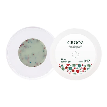 Гель для наращивания Crooz Flora Touch Gel №17 молочный 15 мл