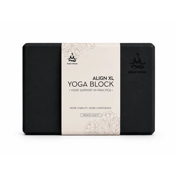 Блок для йоги ALIGN XL RAO 23×15×7.6 см чёрный