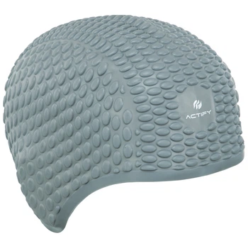 Шапочка для плавания на длинные волосы SP-Sport Actify Bubble 0786 Grey