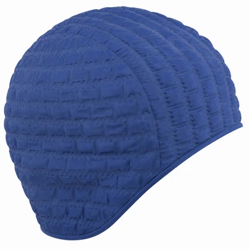 Шапочка для плавания резиновая взрослая Mad Swim Candy Bubble 051605 Deep Blue