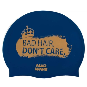 Шапочка для плавання силіконова доросла Mad Swim 055465 Deep Blue