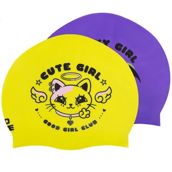 Шапочка для плавания силиконовая двухсторонняя взрослая Mad Swim 055432 Purple-Yellow