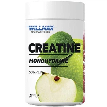 Креатин Willmax Creatine Monohydrate 500 г (Apple / Яблоко) креатин моногидрат