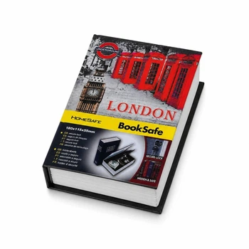 Мини-сейф HomeSafe BookSafe LONDON 18×11,5×5,5 см, книга-сейф для денег и ценностей