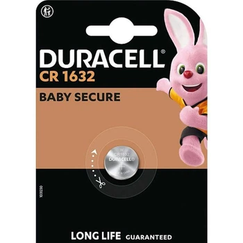 Батарейка Duracell CR1632 Lithium 3V блистер 1шт (59705)