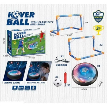 Игра Аэрофутбол HoverBall UKC KD012 с воротами и мячом со светом, разноцветный