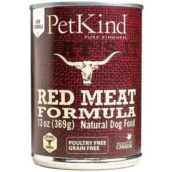 Влажный корм PETKIND Red Meat Formula 369гр, для собак, с говядиной, ягненком и говяжьим рубцом