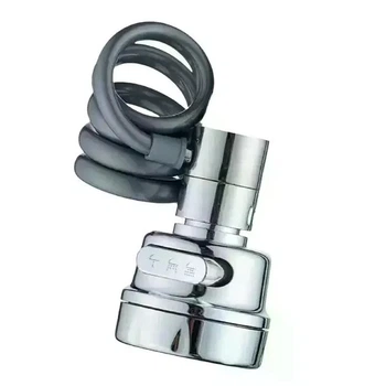 Аэратор DT-255 на кран 3 режима • Насадка-аэратор DT-255 Chrome для смесителя с гибким шлангом и переключением струи 58660
