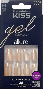 Zestaw sztucznych paznokci Kiss Gel Fantasy Allure MoonBeam 28 szt (731509954593)