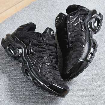 Кросівки чоловічі та жіночі Ni air max TN plus black / Найк-авір макс ТН плюс чорні 44