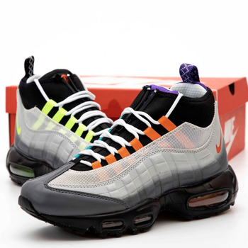 Кроссовки мужские зимние Ni Air Max 95 Sneakerboot Greedy Edition Gray / Най аир макс Сникербутс 95 термо 43