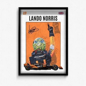 Постер в рамці lando norris formula 1 А2