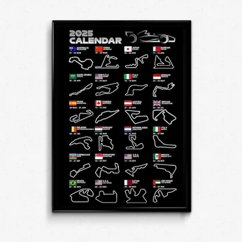 Постер в рамці calendar 2025 formula 1 А2