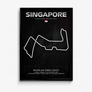 Постер в рамці Singapore grand prix formula 1 А2