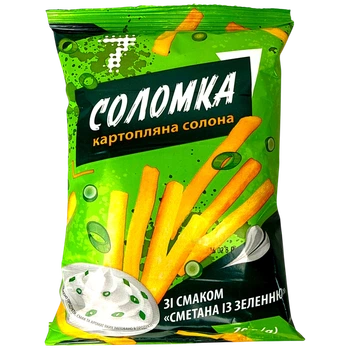 Соломка картопляна "7" Сметана із зеленню 70 г