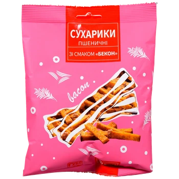 Сухарики Субота пшеничні зі смаком бекону 90 г