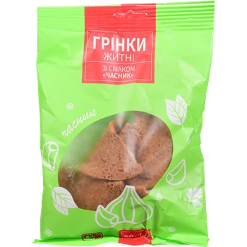 Сухарики житні Субота з часником 80 г