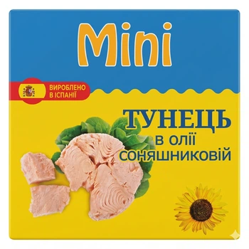 Тунець MINI 80г у соняшниковій олії И029
