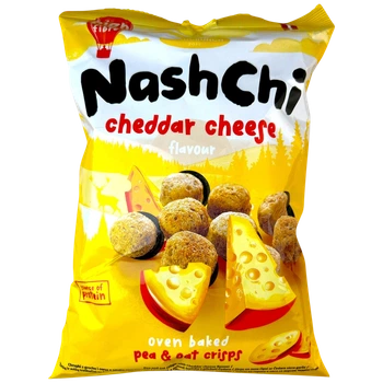 Чипси з гороху та вівсянки NashChi Сир Чеддер И566 60г