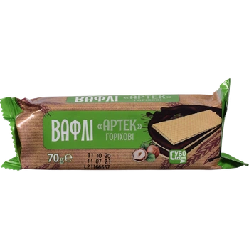 Вафлі Субота Артек горіхові 70 г