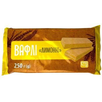 Вафлі Субота Лимонні 250 г