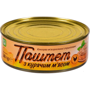Паштет з курячим м'ясом 240 г