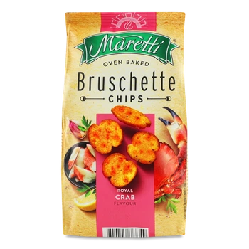 Сухарі-брускеті Maretti Краб 70 г