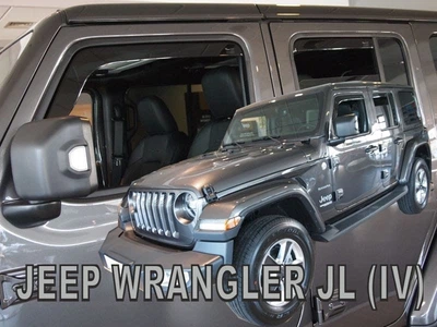 Дефлекторы окон ветровики Jeep Wrangler 4 JL 5D 19- вставные 4шт Heko Джип Вранглер TR03397
