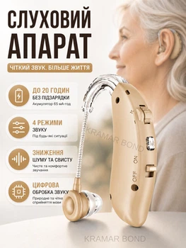 Універсальний слуховий апарат New style 288 Акумуляторний підсилювач завушний із цифровим чіпом 381689391