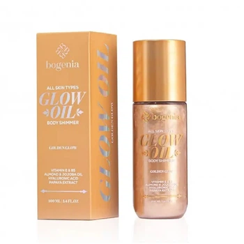 Масло-шиммер для тела Bogenia Glow Oil Body Shimmer BG462 No005 Золотое сияние для сияния, питания и увлажнения кожи 100 мл
