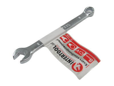 Ключ рожково-накидной CrV 8 мм INTERTOOL (41635)